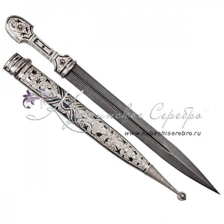 Кинжал серебряный, 64 см