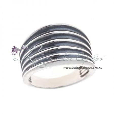 Кольцо серебряное  Кольцо серебряное Волна