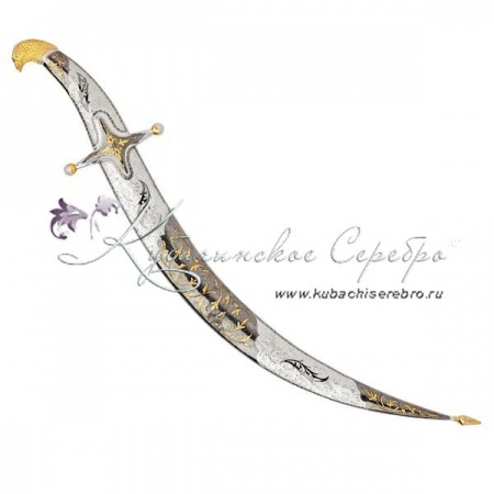 Сабля с чернением и позолотой, 63.5 см , арт №5095 Сабля с чернением и позолотой, 63.5 см
