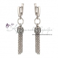 Серьги мини с орнаментом  8516/2
