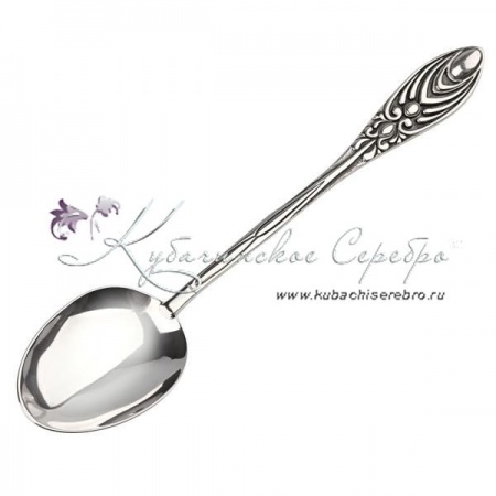 Серебряная десертная ложка 