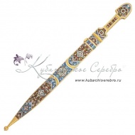 Кинжал с позолотой и горячей эмалью, 76 см , арт №5076