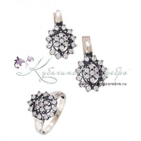 Комплект серебряный, коллекция VАмпир (Новинка)