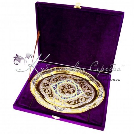 Поднос с эмалью