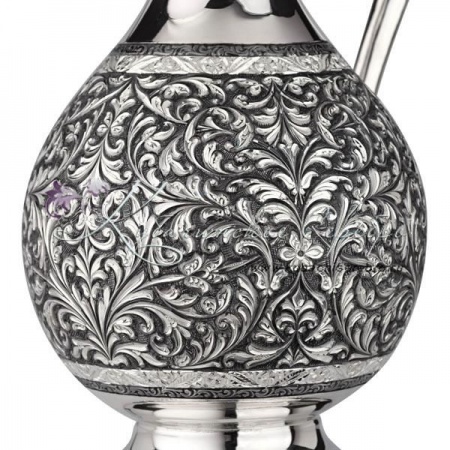 Кувшин из серебра с откидной крышкой, музейная работа! 