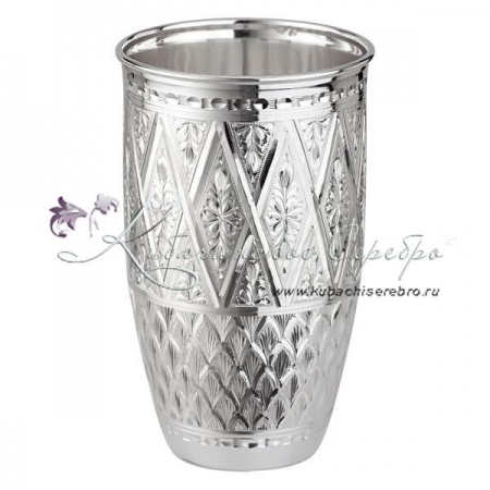 Стакан из серебра 999 пробы на 370 мл 