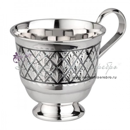 Чашка серебряная Чешуя на 150 мл 