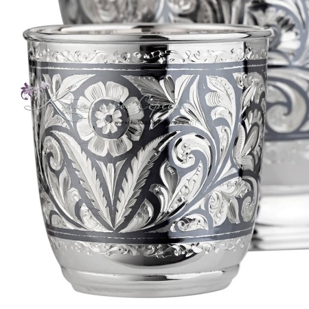 Набор для сока с чернением на 2 персоны (Новинка)