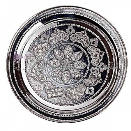 Поднос серебряный, исполнение Премиум