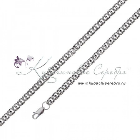 Серебряный браслет-цепочка, длина 21-23 см, ширина 6 мм