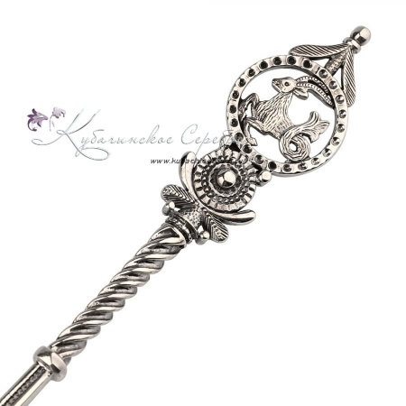 Серебряная чайная ложка Козерог