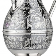 Кувшин с чернением, сделано в Кубачи! на 750 мл, арт №8483