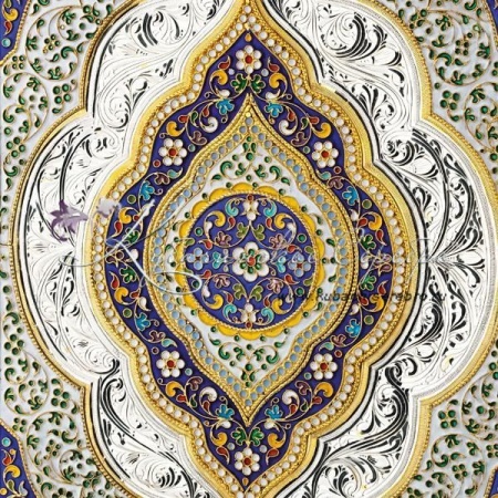 Коран в серебряной обложке, с горячей эмалью! 