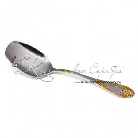 Ложка для салата М-12 Императорский с золочением