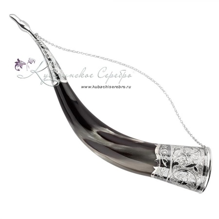 Рог яка из серебра