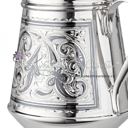 Молочник с крышкой серия  Молочник с крышкой серия Кубачи Люкс на 250 мл