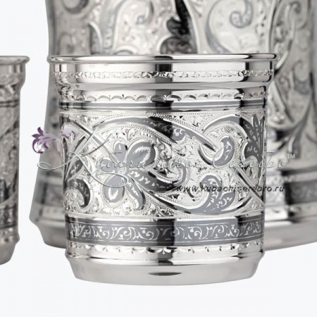 Набор с чернением Кубачина 2 персоны 