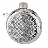 Фляга с чернением и алмазной огранкой на 130 мл (Новинка) 3157