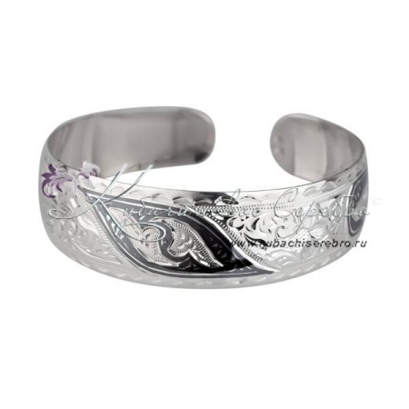 Серебряный браслет с чернением, арт №3873  Серебряный браслет с чернением