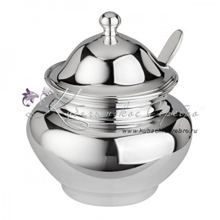 Сахарница  с вырезом под ложку 999 пробы на 330 мл