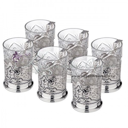 Набор подстаканников на 6 персон , арт №7131 Набор подстаканников на 6 персон