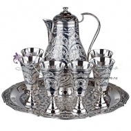 Набор из серебра для сока