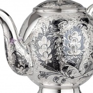Чайник из серебра 925 пробы на 700 мл , арт №6691