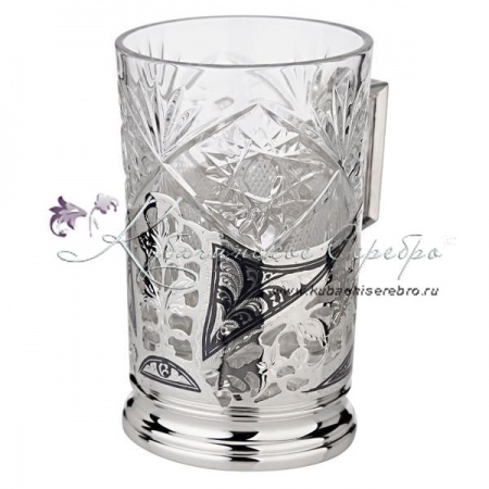 Подстаканник с чернением, арт №8023 Подстаканник с чернением