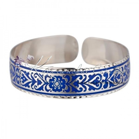 Браслет с синей холодной эмалью (Новинка), арт №3308  Браслет с синей холодной эмалью (Новинка)