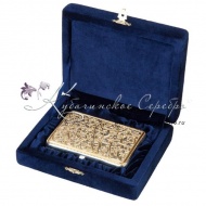 Портсигар с позолотой, музейное исполнение!, арт №1920