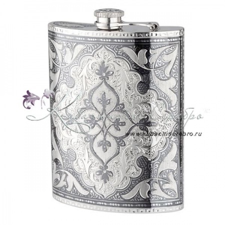Фляга из серебра 925 пробы на 290 мл 