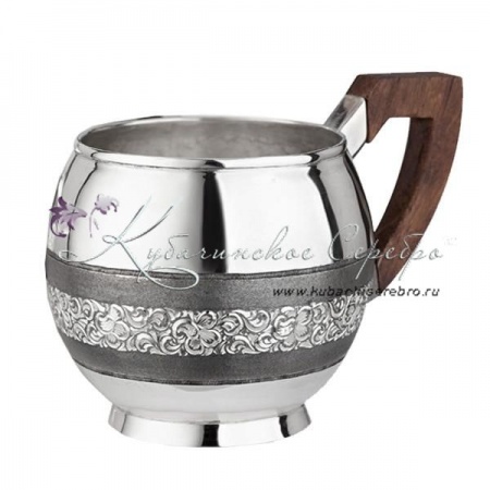 Чашка с деревянной ручкой на 240 мл , арт №2106  Чашка с деревянной ручкой на 240 мл