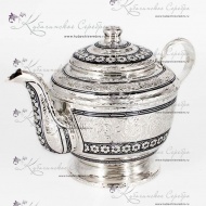Чайник серебряный с чернением на 550 мл. 8103