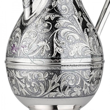 Кувшин с чернением, сделано в Кубачи! на 750 мл, арт №8483 Кувшин с чернением, сделано в Кубачи! на 750 мл