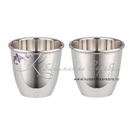 Набор гладких стопок 925 пробы 