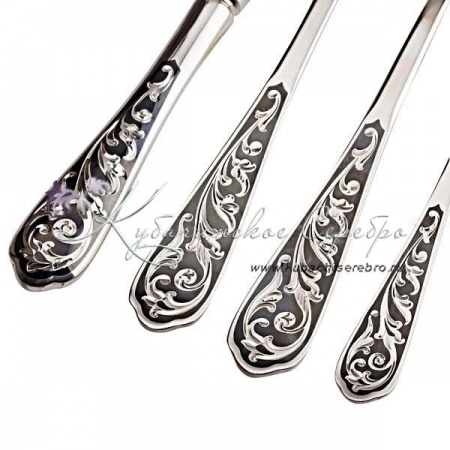 Набор столовых приборов 48 предметов на 12 персон  Набор столовых приборов 48 предметов на 12 персон Кубачи