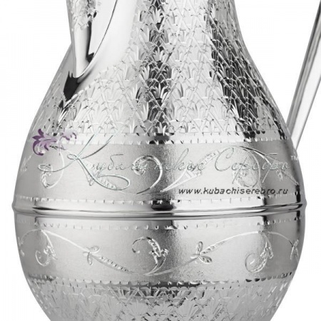 Серебряный кувшин без крышки «Чешуя» на 1400 мл