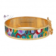 Браслет с цветной горячей эмалью  3337 