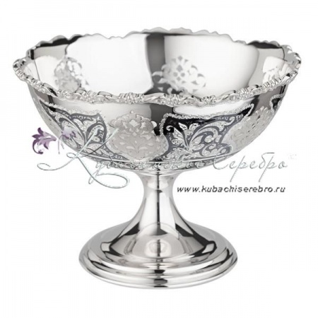 Конфетница с выпиленными вставками, арт №4071  Конфетница с выпиленными вставками