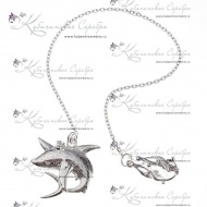 Ионизатор воды серебряный "Акула 1"  1082