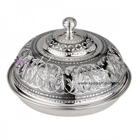 Масленка серебряная малая  , арт №6877 Масленка серебряная малая