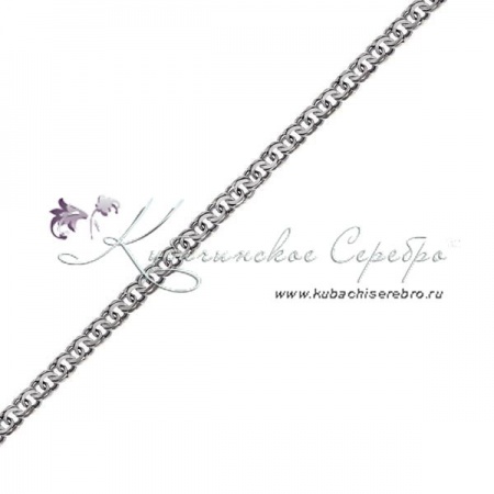 Серебряный браслет-цепочка, длина 21-23 см, ширина 6 мм