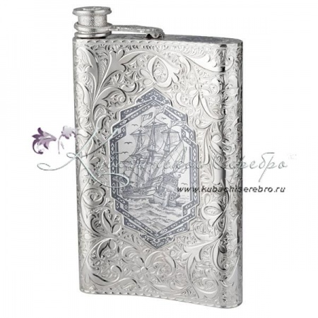 Набор фляга + 6 стопок Охотник 