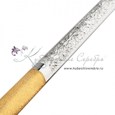 Половник с позолотой ручной работы 