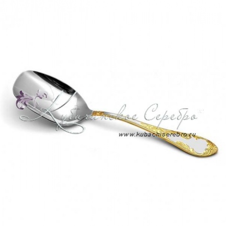 Ложка для салата М-18 Посольский с золочением