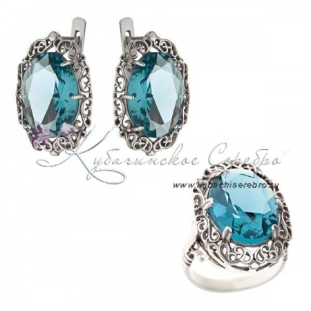 Комплект серебряный  Комплект серебряный Море