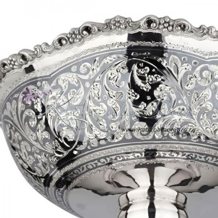 Конфетница черненная с лепкой