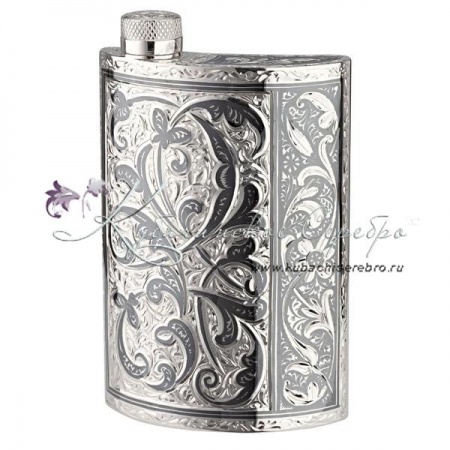 Фляга с двухсторонней гравировкой на 160 мл