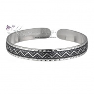 Браслет серебряный с оксидированием 3369 