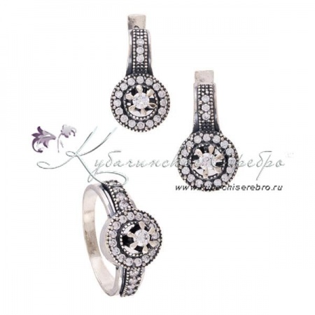 Комплект из серебра, коллекция  Комплект из серебра, коллекция VАмпир (Новинка)